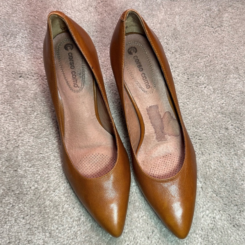 Corso Como Leather High Heels Sz 7.5
